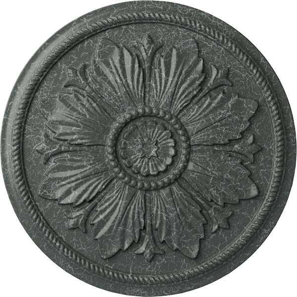 Ekena Millwork Kaya Ceiling Medallion (Fits Canopies up to 5 1/4"), 23 5/8"OD x 1 1/2"P, Athenian Green Crackle CM23KAAGC - main